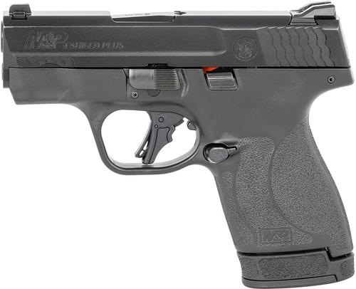 Smith & Wesson M&P9 Shield Plus Pistol 13248, 9mm, 3.1", No Manual Safety, Black Grips, Black Finish, 13 Rds