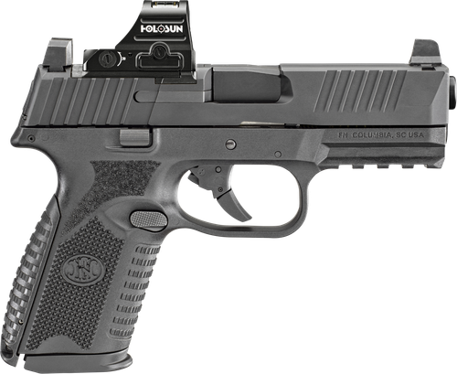 FN Herstal 509M MRD w/Optic Optic Ready Pistol 66101930, 9mm Luger, 4in, Black Interchangeable Backstrap, Matte Black Finish, 17 Rds