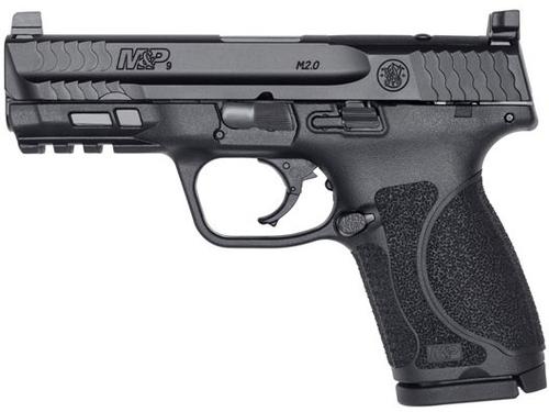 Smith and Wesson M&P9 M2.0 Compact Optics Ready Pistol 13143, 9mm Luger, 4", Polymer Grips, Black Finish, 15 Rds