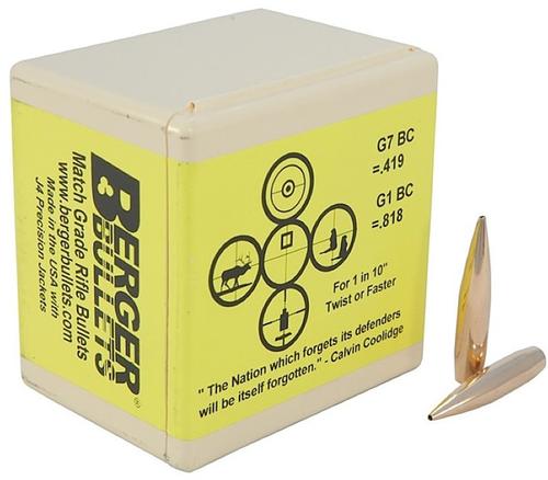 Berger 338 Cal (.338) 300 Grain Tactical Hybrid Bullets 100 Per Box (33109), Not Loaded