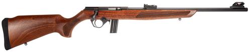 Rossi RB22 Bolt-Action Rifle RB22L1811WD, 22LR, 18", Wood Stock, Blued Receiver, 10 Rds