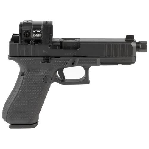 Glock G17 Gen5 MOS Pistol PA175S204N, 9mm Luger, 4.49" Threaded Barrel, Aimpoint Acro P2 RDS, Modular Backstrap, Black Finish, 17 Rds