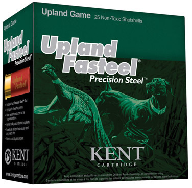 Kent Fasteel Upland Shotgun Shells K122US326, 12 Gauge, 2-3/4", 1-1/8 oz, 1400 fps, #6 Steel Shotshells Shot, 25 Rds/Bx