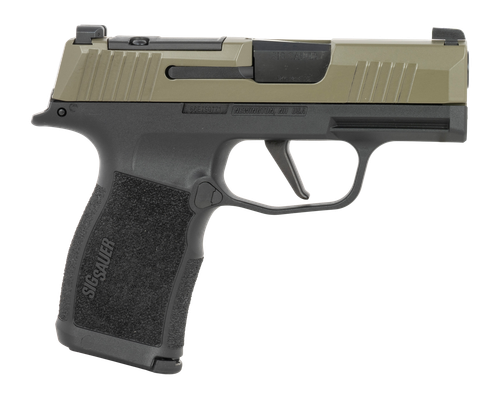 Sigarms P365X Optic Ready Pistol, 9mm, 3.10in, Textured Grips, Black Finish, 12 Rds