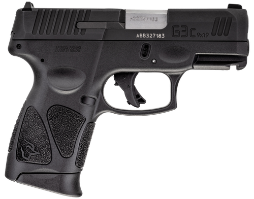 Taurus G3C Pistol 1G3C931MA, 9mm, 3.26", Black Polymer Grips, Black Finish, *MA Compliant*, 10 Rds