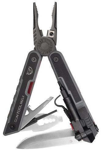 Real Avid Gun Tool Drop Point Multi-Purpose Tool Knife w/Plain Edge & G10 Black Handle (AVGTMAX)