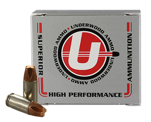 Underwood Pistol Ammunition, 9mm, Solid Monolithic, 115 GR, 1150 fps, 20 Rd/bx