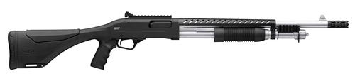 Winchester SXP Marine Extreme Defender Shotgun 512464395, 12 Gauge, 18", Matte Chrome Barrel, Black Finish, Pistol Grip, 5+1