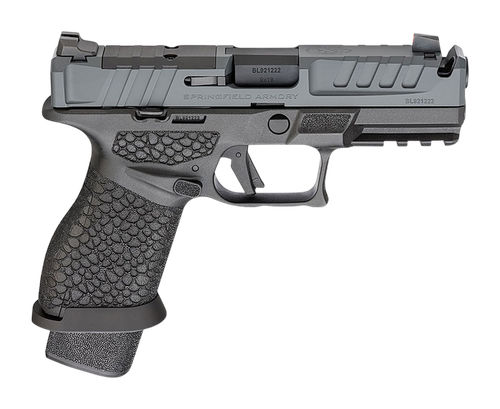 Springfield Echelon Pro 4.0C Optic Ready Pistol, 9mm, 4in, Badlands Polymer Grips, Grey Cerakote Comped Slide, 18 Rds