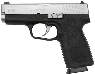 Kahr K9 Double Action Pistol KP9093N, 9mm, 3-1/2", Synthetic Grip, Black Polymer/Stainless Steel Finish, 7 Rd, Night Sights