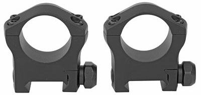 Warne 7214M Mountain Tech Rings, 30mm, Medium, Matte Black