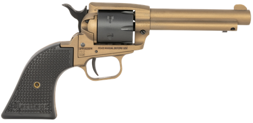 Heritage Rough Rider SAO Revolver SRR22A4, 22 LR, 4.75", Black Polymer Grips, Burnt Bronze Finish, 6 Rds