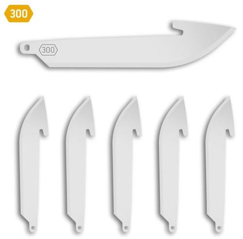Outdoor Edge,3.0" DROP POINT BLADES | 300 BLADE CODE | STAINLESS | 6 PACK