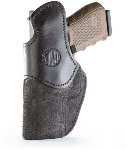 1791 Gunleather Rigid Concealment Holster, Brown on Black, Right Hand, Size 3 (RCH3BLBR)