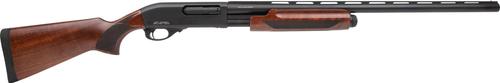 Rock Island Pump Action Waterfowl Shotgun PA12MNL28, 12 Gauge, 28", 3.50" Chmbr, Black Anodized Smooth Bore/Vent Rib Barrel & Receiver, Fixed Walnut Wood Stock