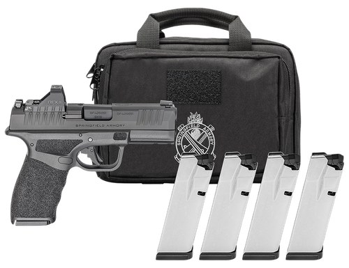 Springfield Hellcat Pro OSP Gear Pac Optic Ready Pistol HCP9379BOSPLCPAC, 9mm, 3.70in, Textured Grips, Black Finish, 10 Rds