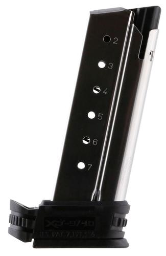 Springfield XD-S 40 Smith & Wesson 6 Round Silver Replacement Magazine