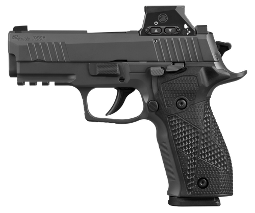 Sig Sauer P226X Carry w/Optic Pistol, 9mm, 3.80in, Black Hogue G10 Grips, Black Anodized Finish, 18 Rds