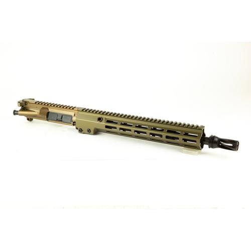 Geissele Automatics Super Duty MOD1 Complete Upper Receiver, 5.56 NATO 13.9" P&W W/ HUXWRX QD 556 Flash Hider, Desert Dirt Color