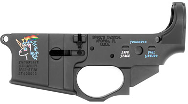 Spike's Tactical Snowflake Logo AR15 Multi Cal Stripped Lower Receiver, Color FIlled (STLS030CFA)