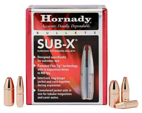 Hornady Sub-X 45 Cal 410 Grain 50 Per Box, Not Loaded