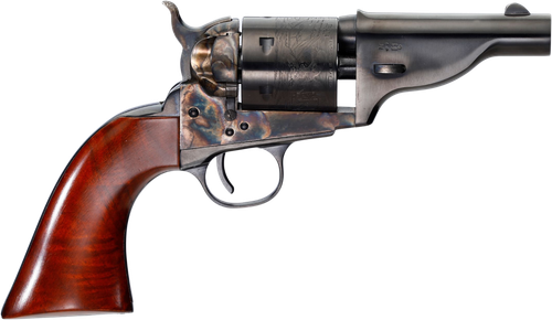 Taylors The Hickok Open-Top Army Revolver 550958, 38 Special, 3.50", Walnut Grips, Color Case Hardened Finish, 6 Rds