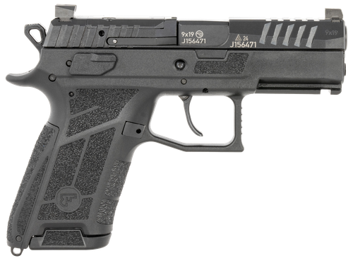 CZ P-09C Nocturne SA/DA Pistol, Compact, 9MM, 3.74", Matte Finish, Black, Optics Ready Decocker, 15 Rnd (91660)