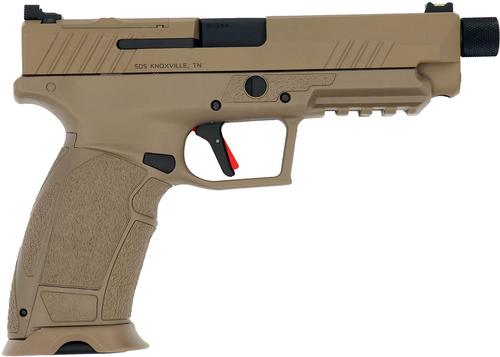Tisas PX-9 Gen3 Tactical Optic Ready Pistol 15000204, 9mm Luger, 5.10in, FDE Interchangeable, Flat Dark Earth Finish, 20 Rds