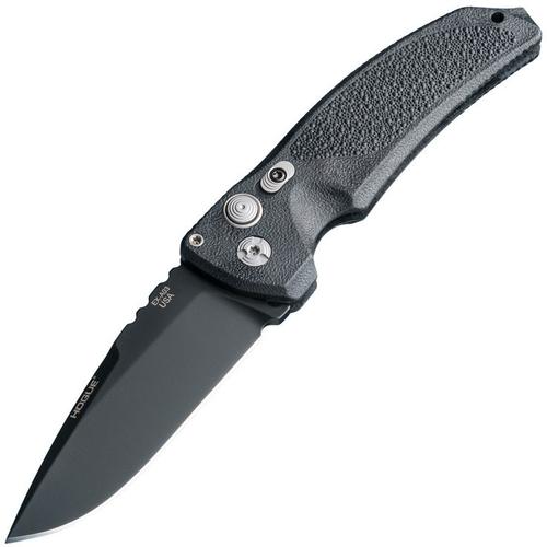 Hogue EXA03 Automatic Folder Knife 3.5" Drop Point Blade G-10 Matte Black (34330)