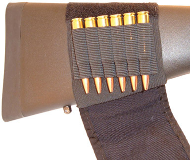 GrovTec Buttstock Cartridge Shell Holder Rifle, Black (GTAC83)
