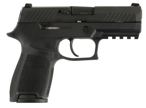 Sig P320 Compact Pistol 320C9B10, 9mm Luger, 3.9", Black Polymer Grips, Black Finish, 10 Rds