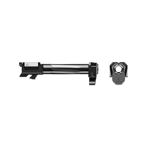RADIAN Weapons Afterburner + Ramjet Barrel / Compensator For Glock 19 Gen 4, Gray DLC Finish