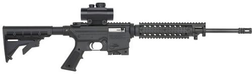 Mossberg 715T Tactical Flat Top 22 Rifle w/Red-Dot Sight 37232, 22 Long Rifle, 16.25", Collapsible Stock, Blued Finish, 10 Rd