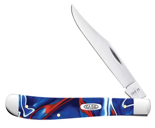 Case Patriotic Krinite Smooth Slimline Trapper Pocket Knife