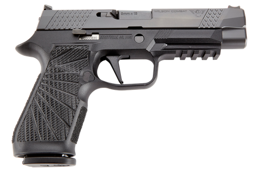 Wilson Combat P320 Pistol SIGWCP320F9B, 9mm Luger, 4.70in, Black Polymer Grips, Black Finish, 17 Rds