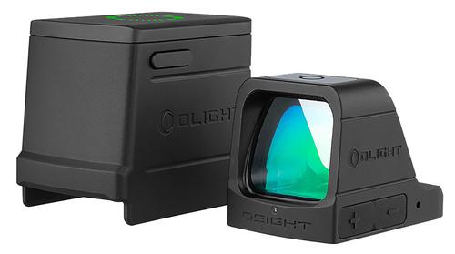 Olight Osight Green Dot Reflex Sight, 1x, 3 MOA Dot, Black Finish, w/Magnetic Charger (OSIGHTGN)