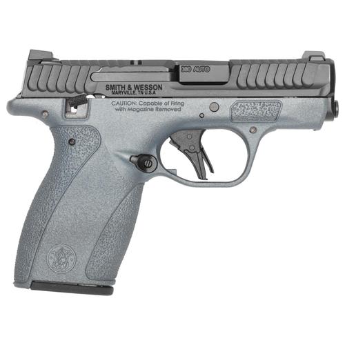 Smith and Wesson M&P Bodyguard 380 2.0 Pistol, 380 ACP, 2.75in, Titanium Blue Polymer Grips, 12 Rds