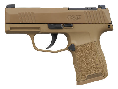 Sig Sauer P365 Optic Ready Pistol, 9mm, 3.10in, Polymer Grips, Coyote Cerakote Finish, 10 Rds