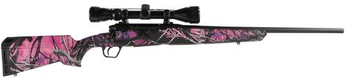 Savage Arms Axis XP Compact Bolt Action Rifle w/Scope 57272, 243 Win, 20", Muddy Girl Finish, 4 Rds