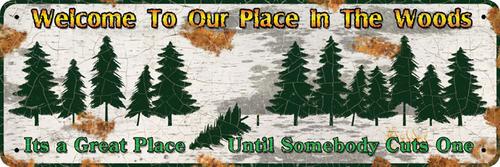 Rivers Edge Products Welcome to Our Place Tin Sign