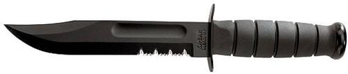 Kabar Fighting/Utility Knife w/Partially Serrated Edge & Sheath 1212