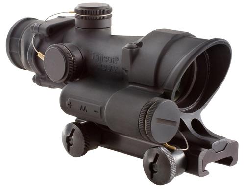 Trijicon ACOG LED Rifle Scope 100394, 4x, 32mm Obj, Black, Illuminated Horseshoe Dot 223 Red Reticle
