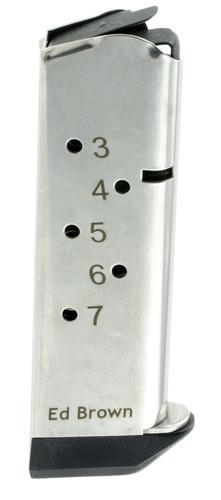 Ed Brown 1911 45 Automatic Colt Pistol 7 Round Stainless Steel Magazine