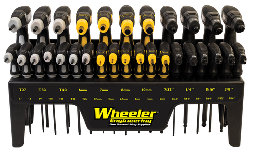 Wheeler SAE/Metric Hex & Torx P-Handle Set, 30 Pieces