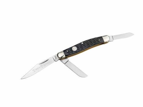Boker Treebrand Large Stockman Folding Knife, Jigged Black (110856)