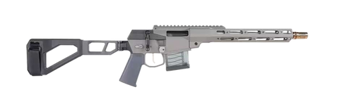 Q Mini Fix Bolt Action Pistol, 5.56 NATO, 12", Gray Finish, Collapsible Brace, 10 Rds