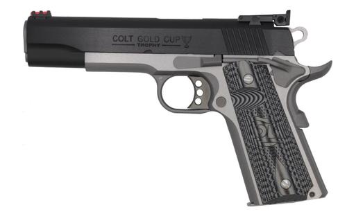Colt Gold Cup Lite Pistol O5073GCL-TT, 38 Super, 5in, G10 Checkered Blue w/Scallop Grips, 9 Rds