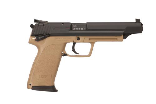 Heckler & Koch USP45 Elite Pistol 81000914, 45 ACP, 6.02in, FDE Frame Grips, 12 Rds