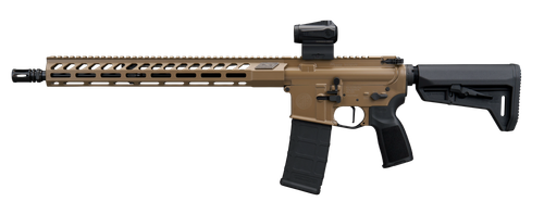 Sig Sauer M400 Forge Semi-Auto Rifle, 5.56 NATO, 16", Magpul SL-K Stock, w/Romeo MSR II Green Dot Sight, FDE Finish, 30 Rds