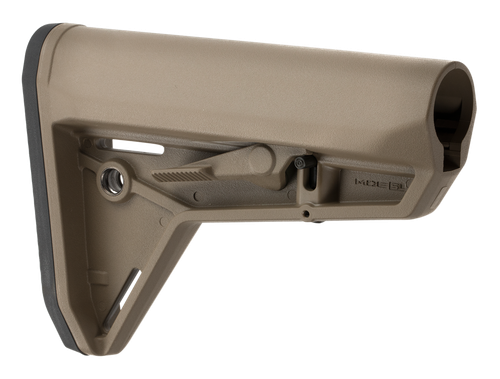 Magpul AR15/M4 MOE SL Carbine Stock, Fits Mil-Spec Buffer Tubes, FDE
